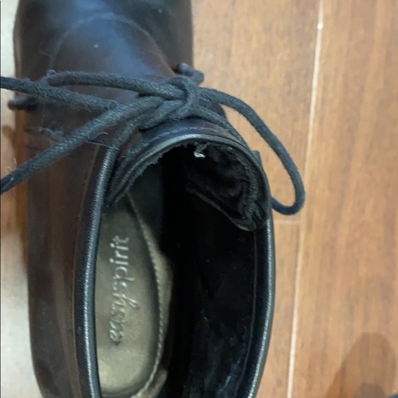 Wedge heel booties. Real leather. Size 6 - Picture 4 of 5